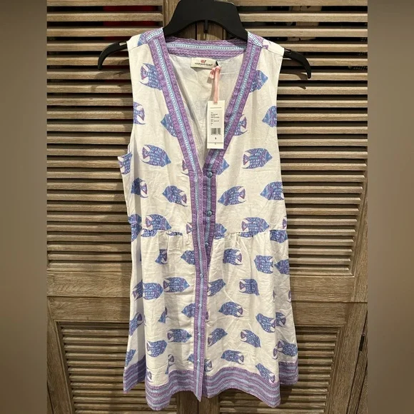 NWTs vineyard vines size small TANG FISH DRESS - Picture 1 of 5